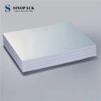 Selbstklebende glänzende silberfarbene PET-A3-Bögen